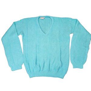 Vintage Spunky Knit Sweater Size Large V-Neck